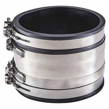 GRAINGER APPROVED Coupling PVC 6 in 4 in For Pipe Size, 53UE70