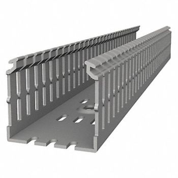 THOMAS BETTS Wiring Duct Narrow Slot Wall Gray 6 ft.L, 53UJ16