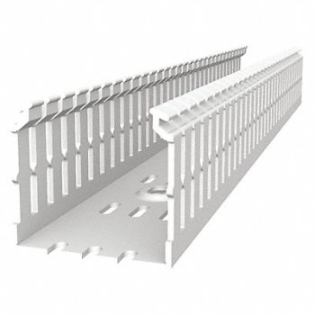 THOMAS BETTS Wiring Duct Narrow Slot Wall Wht 6 ft L, 53UJ34
