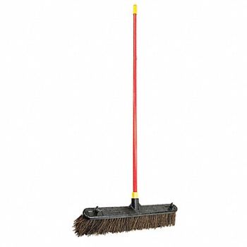 QUICKIE Push Broom 60 in Handle L 24 in Face, 53UJ70