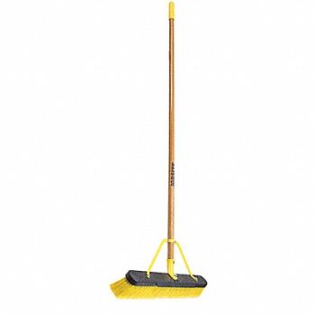QUICKIE Push Broom 58 in Handle L 24 in Face, 53UJ74
