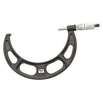 STARRETT Outside Micrometer 6 to 7 Knurled Ring, 53VC91