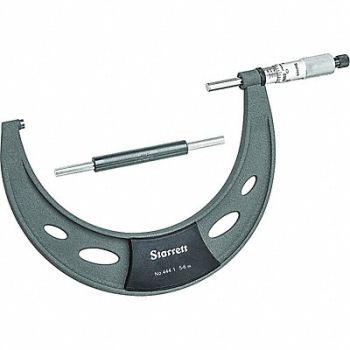 STARRETT Outside Micrometer 5 to 6 Range Ratchet, 53VC99