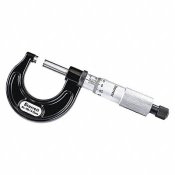 STARRETT Outside Micrometer 0 to 25mm Range, 53VD01