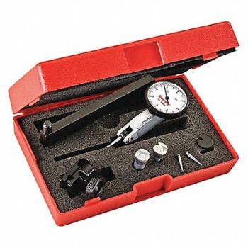 STARRETT Dial Test Indicator Set 1-1/4 White, 53VD52