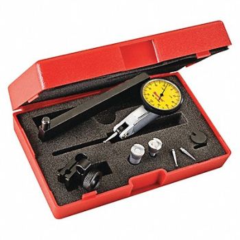 STARRETT Dial Test Indicator Set 1-1/4 Yellow, 53VD54