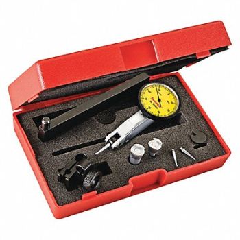 STARRETT Dial Test Indicator Set 1-1/4 Yellow, 53VD58