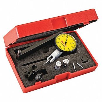 STARRETT Dial Test Indicator Set 1-9/16 Yellow, 53VD61