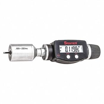 STARRETT Internal Micrometer 0.100 to 0.120 Range, 53VE33