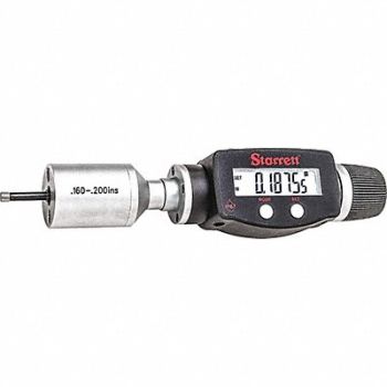 STARRETT Internal Micrometer 0.160 to 0.200 Range, 53VE37
