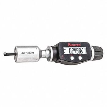 STARRETT Internal Micrometer 0.200 to 0.250 Range, 53VE38