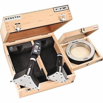 STARRETT Inside Micrometer Set 4 to 6 Range, 53VE58