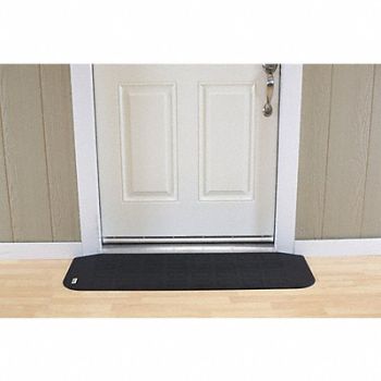 EZ EDGE ADA Compliant Ramp Matte Black 1 1/4 H, 53VF58
