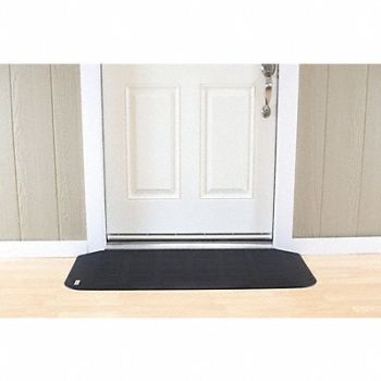 EZ EDGE ADA Compliant Ramp Matte Black 1 1/2 H, 53VF60