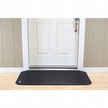 EZ EDGE ADA Compliant Ramp Matte Black 1 3/4 H, 53VF62