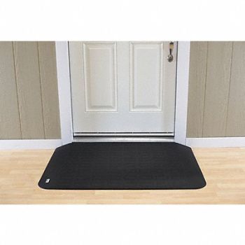 EZ EDGE ADA Compliant Ramp Matte Black 2 1/4 H, 53VF66