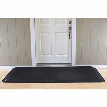 EZ EDGE ADA Compliant Ramp Matte Black 2 1/2 H, 53VF69