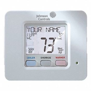 JOHNSON CONTROLS Digital Thermostat 4 Stages Heat, 53WN17