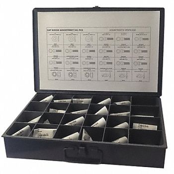 GRAINGER APPROVED HexHeadCap Screw Asrtmnt No ofPieces 898, 53WR26