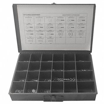 GRAINGER APPROVED HexHeadCap Screw Asrtmnt No ofPieces 302, 53WR35