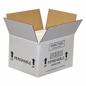 POLAR TECH Insulated Shipping Container Cardboard, 53XM38