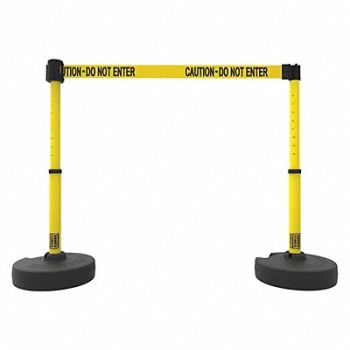 BANNER STAKES PLUS Barrier Set X2 Cutn-Do Not Entr Ylw, 53XW03