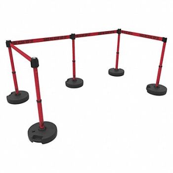 BANNER STAKES PLUS Barrier Set X5 High Vltge Keep Out, 53XW37
