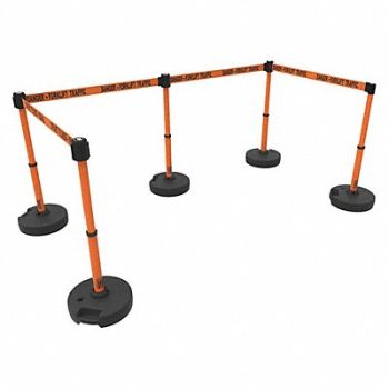 BANNER STAKES PLUS Barrier Set X5 Frklft Traffic Orng, 53XW43