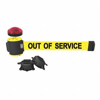 BANNER STAKES Belt Barrier Yellow Out of Service Belt, 53XW50