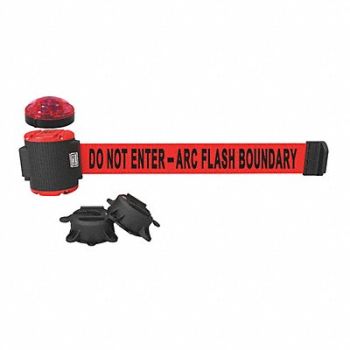 BANNER STAKES Belt Barrier Matte Red Belt, 53XW56