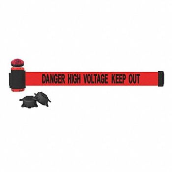 BANNER STAKES Belt Barrier Yellow/Black Stripe Belt, 53XW68
