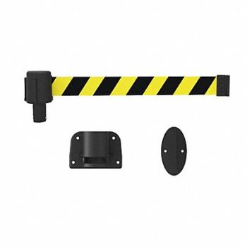 BANNER STAKES Belt Barrier Matte Yellow Belt, 53XW70