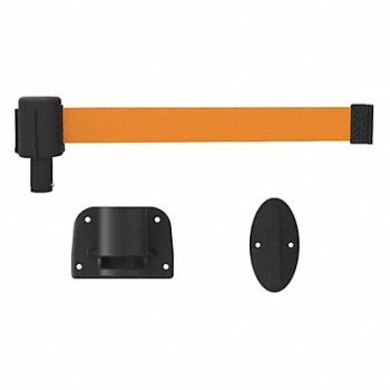 BANNER STAKES Retractable Belt Barrier System Orange, 53XW78