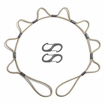 ABILITY ONE Bungee Cord 60 L End Type Hook and Loop, 53YH84