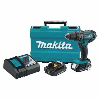 MAKITA Cordless Hammer Drill/Driver 18V 7-3/4 L, 53YJ99