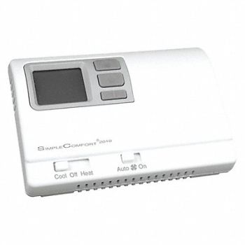 ICM Low Voltage Thermostat Hardwired/Battery, 53YK34