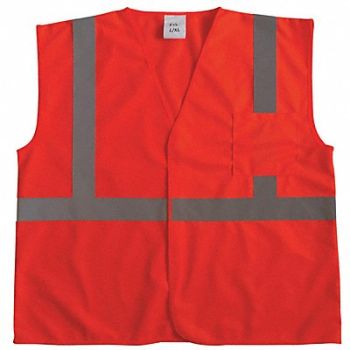 CONDOR J6017 U-Block Vest Class2 Orange/Red 4XL/5XL, 53YL03