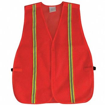 CONDOR J6044 Back Stp Vest Unrated Orange/Red Univ, 53YM01
