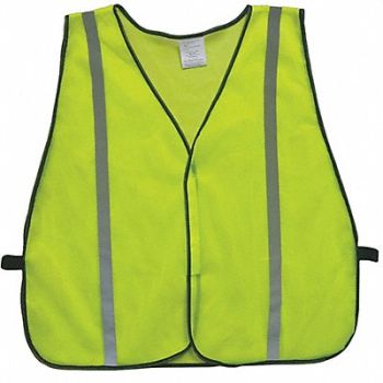 CONDOR Back Stp Vest Unrated Yellow/Grn 2/3XL, 53YM02