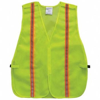CONDOR J6044 Back Stp Vest Unrated Yellow/Grn Univ, 53YM03