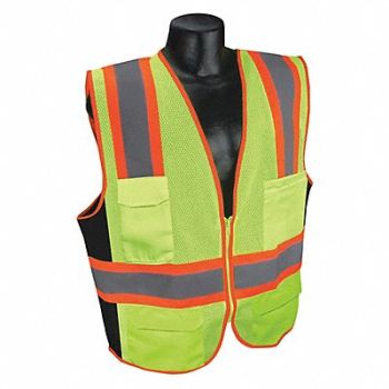 CONDOR High Visibility Vest Yellow/Green 3XL, 53YM85