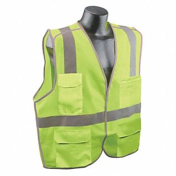 CONDOR J6033 High Visibility Vest Yellow/Green L/XL, 53YN10