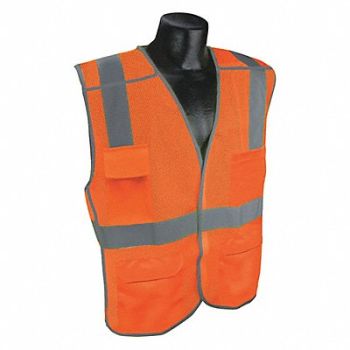CONDOR J6036 Breakaway Vest Orange/Red L/XL, 53YN38