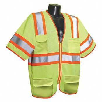 CONDOR J6041 High Visibility Vest Yellow/Green 5XL, 53YP01