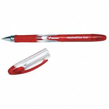 ABILITY ONE Gel Pens Red PK12, 54DD45