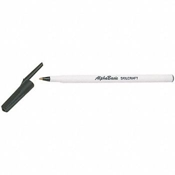 ABILITY ONE Rollerball Pens Black PK12, 54DD47