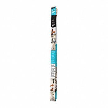 E-Z UP Dust Containment Pole Gray Steel PK2, 54DD72