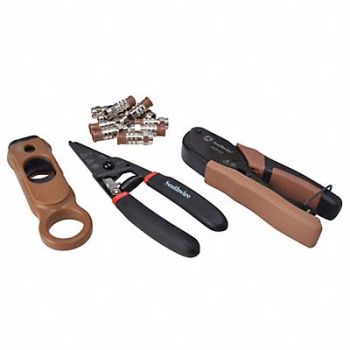 SOUTHWIRE Communications Tool Set 4 Pieces w/Case, 54DF61