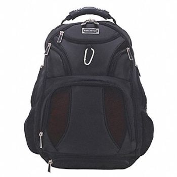 ECO STYLE Laptop Backpack Black 15-1/2 W, 54DF65