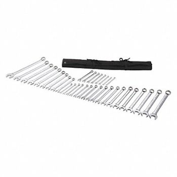 WESTWARD Combo Wrench St Steel Full Polish Offset, 54DF95